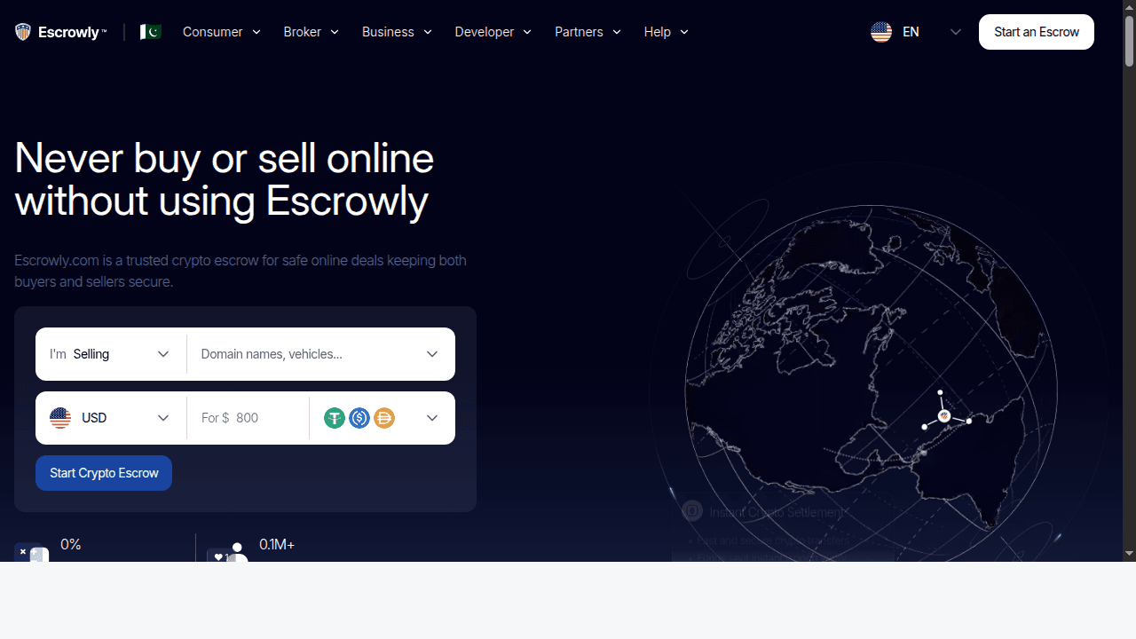 Escrowly — project by Faisal Abbas