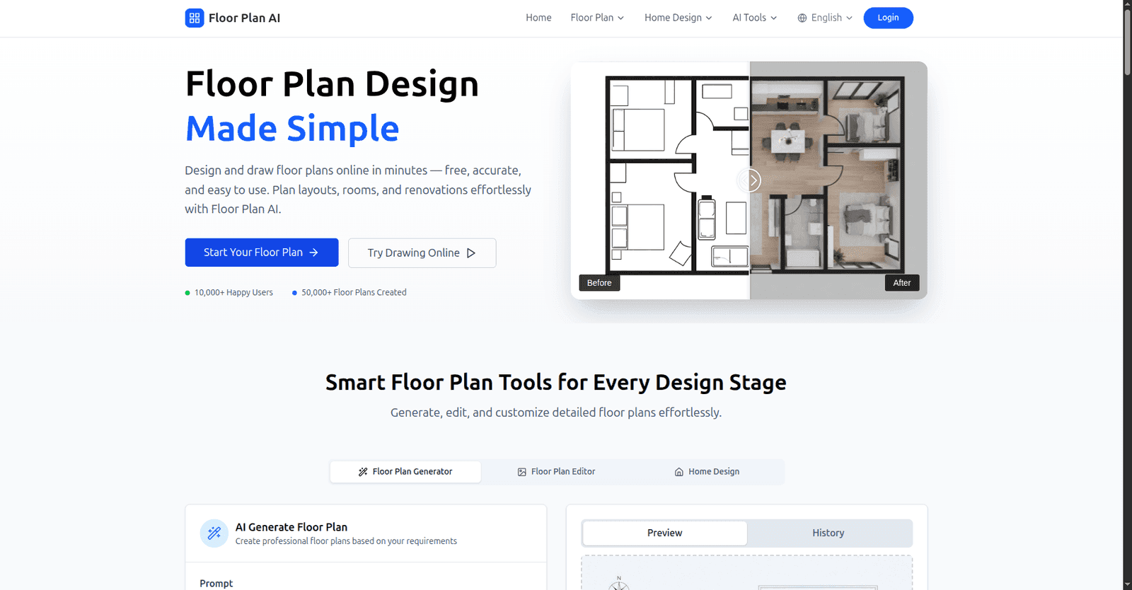 AI Floor Plan Generator — project by Faisal Abbas