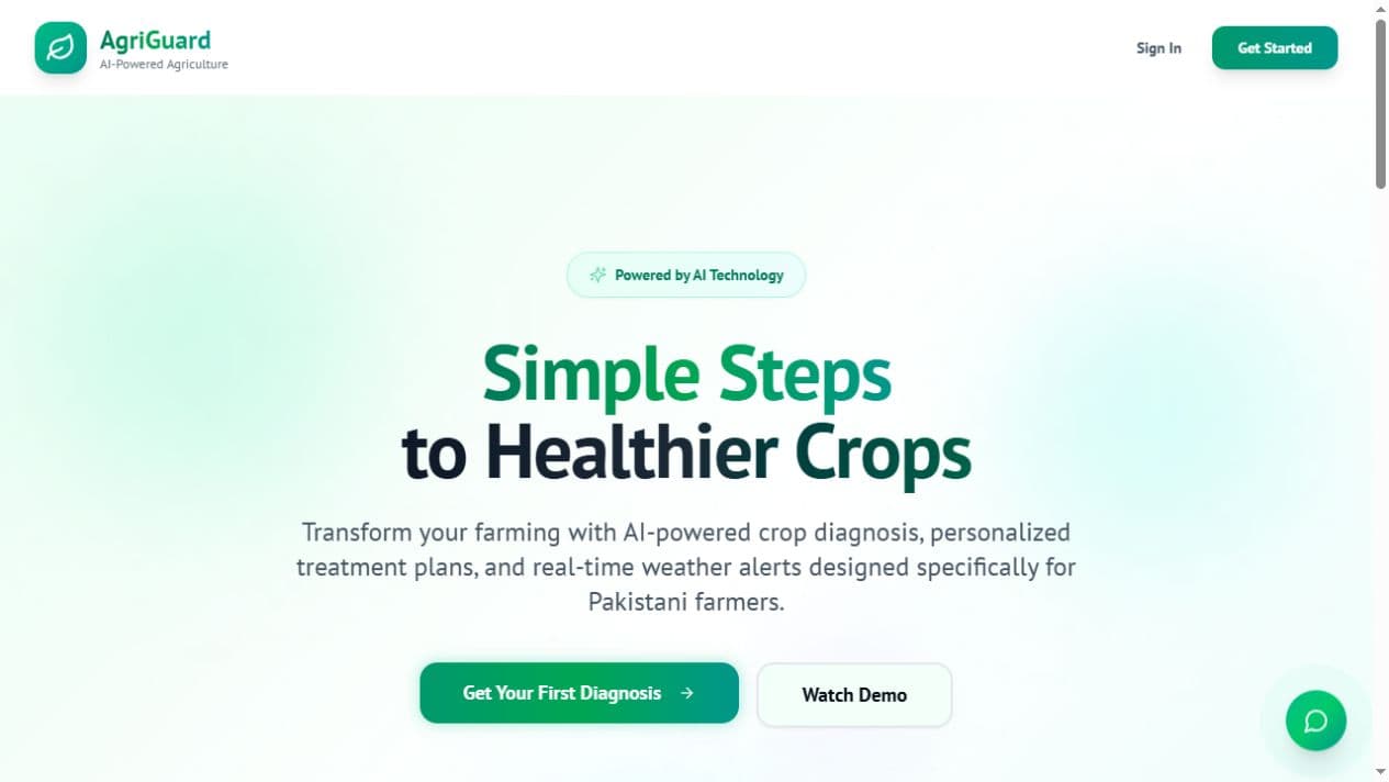 AgriGuard application preview