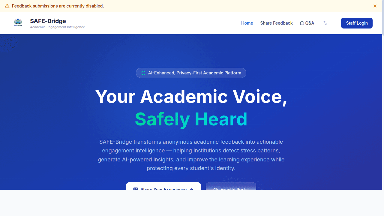 SAFE-Bridge — project by Faisal Abbas